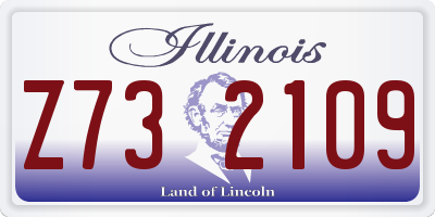IL license plate Z732109