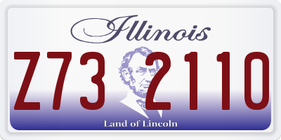 IL license plate Z732110