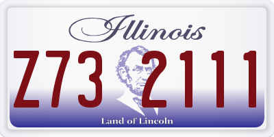IL license plate Z732111