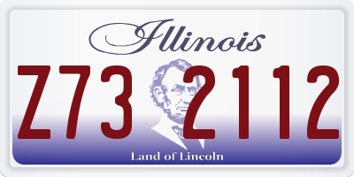 IL license plate Z732112