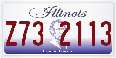 IL license plate Z732113