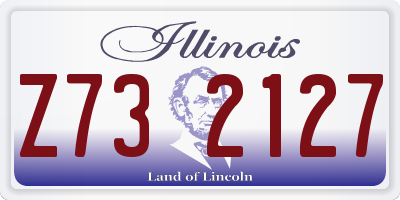 IL license plate Z732127