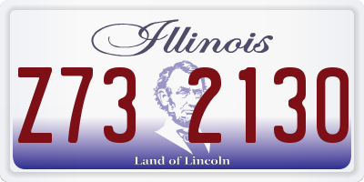 IL license plate Z732130
