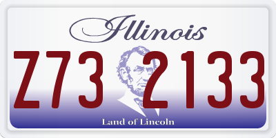 IL license plate Z732133