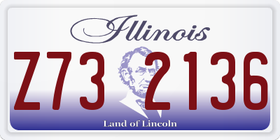 IL license plate Z732136