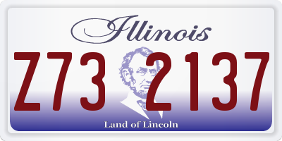 IL license plate Z732137