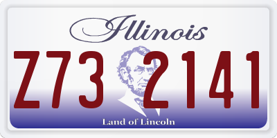 IL license plate Z732141