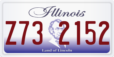 IL license plate Z732152