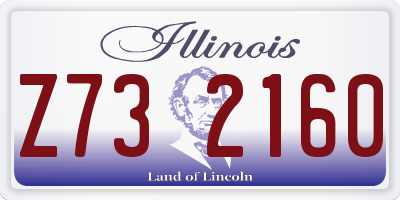 IL license plate Z732160