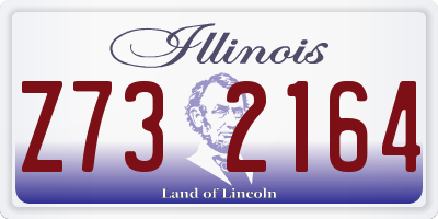 IL license plate Z732164