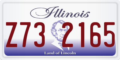 IL license plate Z732165