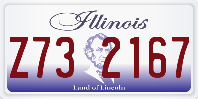 IL license plate Z732167