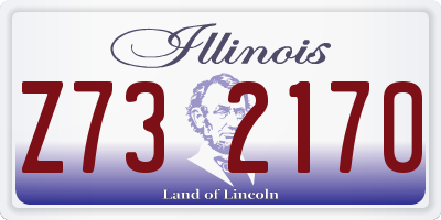 IL license plate Z732170