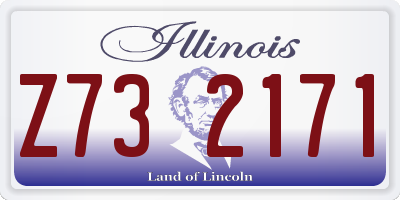 IL license plate Z732171