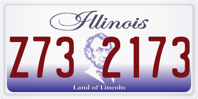 IL license plate Z732173