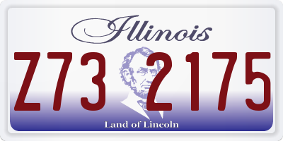 IL license plate Z732175