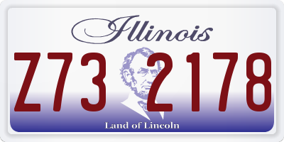 IL license plate Z732178