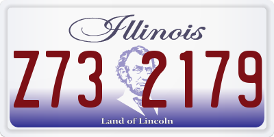 IL license plate Z732179