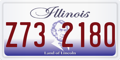 IL license plate Z732180