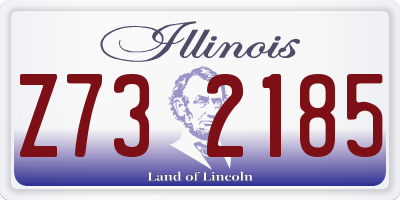 IL license plate Z732185