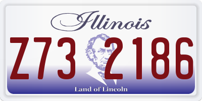 IL license plate Z732186