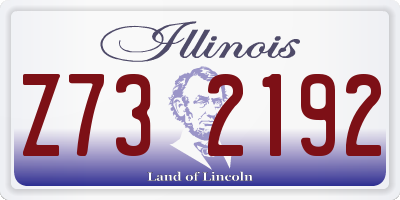 IL license plate Z732192