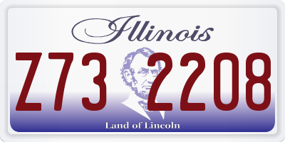 IL license plate Z732208