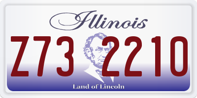 IL license plate Z732210