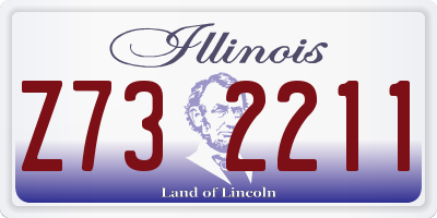 IL license plate Z732211