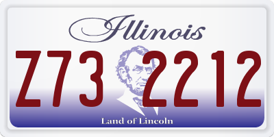 IL license plate Z732212
