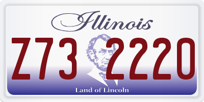IL license plate Z732220