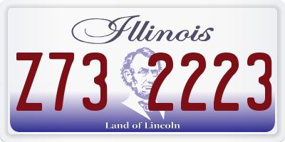 IL license plate Z732223