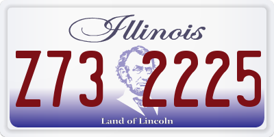 IL license plate Z732225