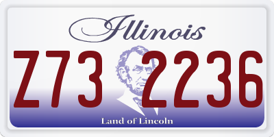 IL license plate Z732236