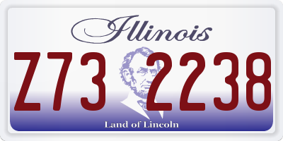 IL license plate Z732238