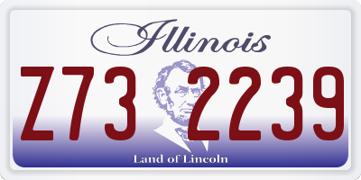 IL license plate Z732239