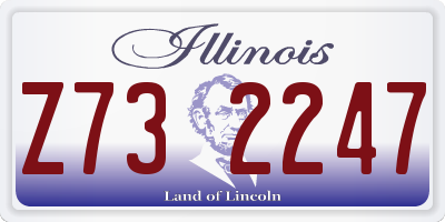 IL license plate Z732247