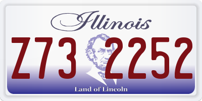 IL license plate Z732252