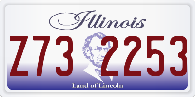 IL license plate Z732253