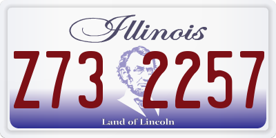 IL license plate Z732257