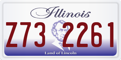 IL license plate Z732261