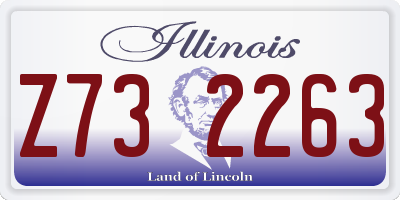 IL license plate Z732263