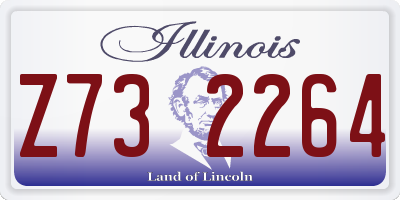 IL license plate Z732264