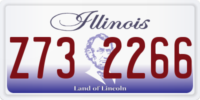 IL license plate Z732266