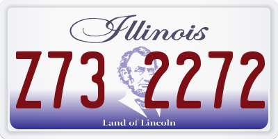 IL license plate Z732272
