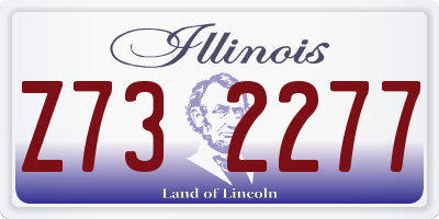 IL license plate Z732277