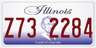 IL license plate Z732284