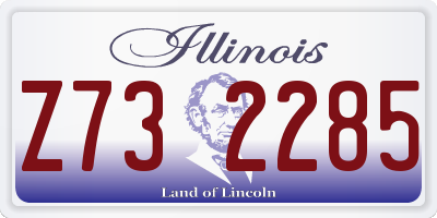 IL license plate Z732285