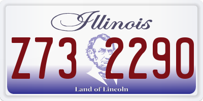 IL license plate Z732290