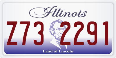 IL license plate Z732291